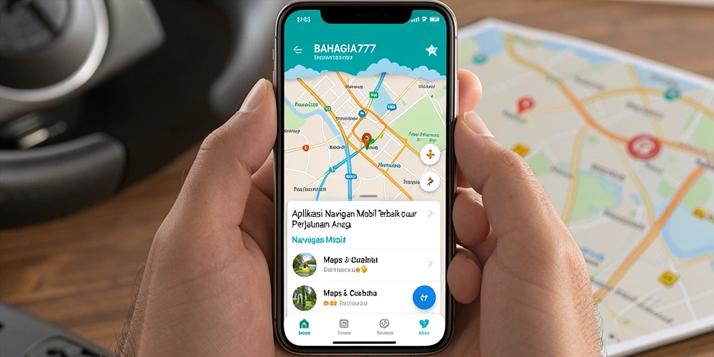 Tampilan antarmuka BAHAGIA777 yang intuitif untuk navigasi mobil.