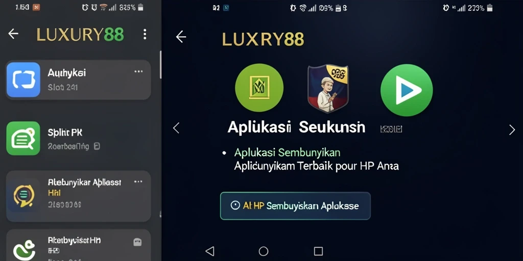 Tampilan antarmuka utama LUXURY88 yang mudah digunakan.