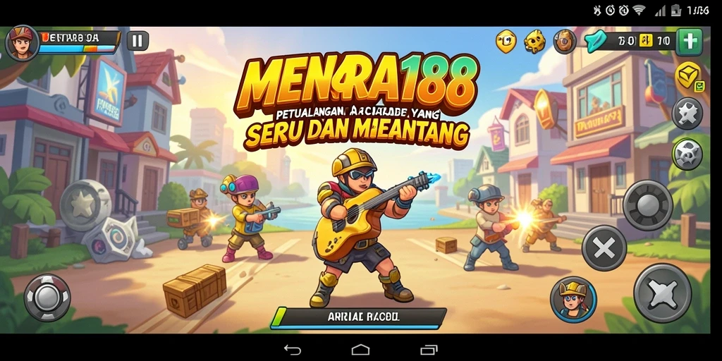 Tampilan antarmuka permainan <strong>MENARA188</strong> saat beraksi dalam level Arcade.