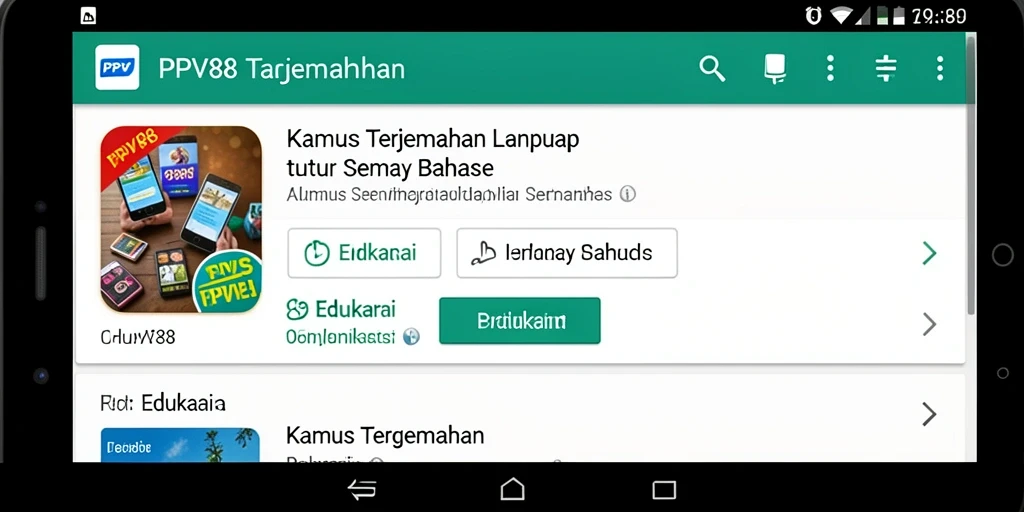 Tampilan antarmuka PPV88 yang user-friendly dan fungsional.