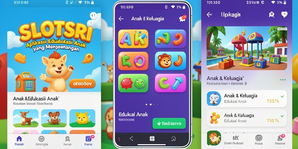 Tampilan antarmuka aplikasi SLOTSRI yang ramah anak.